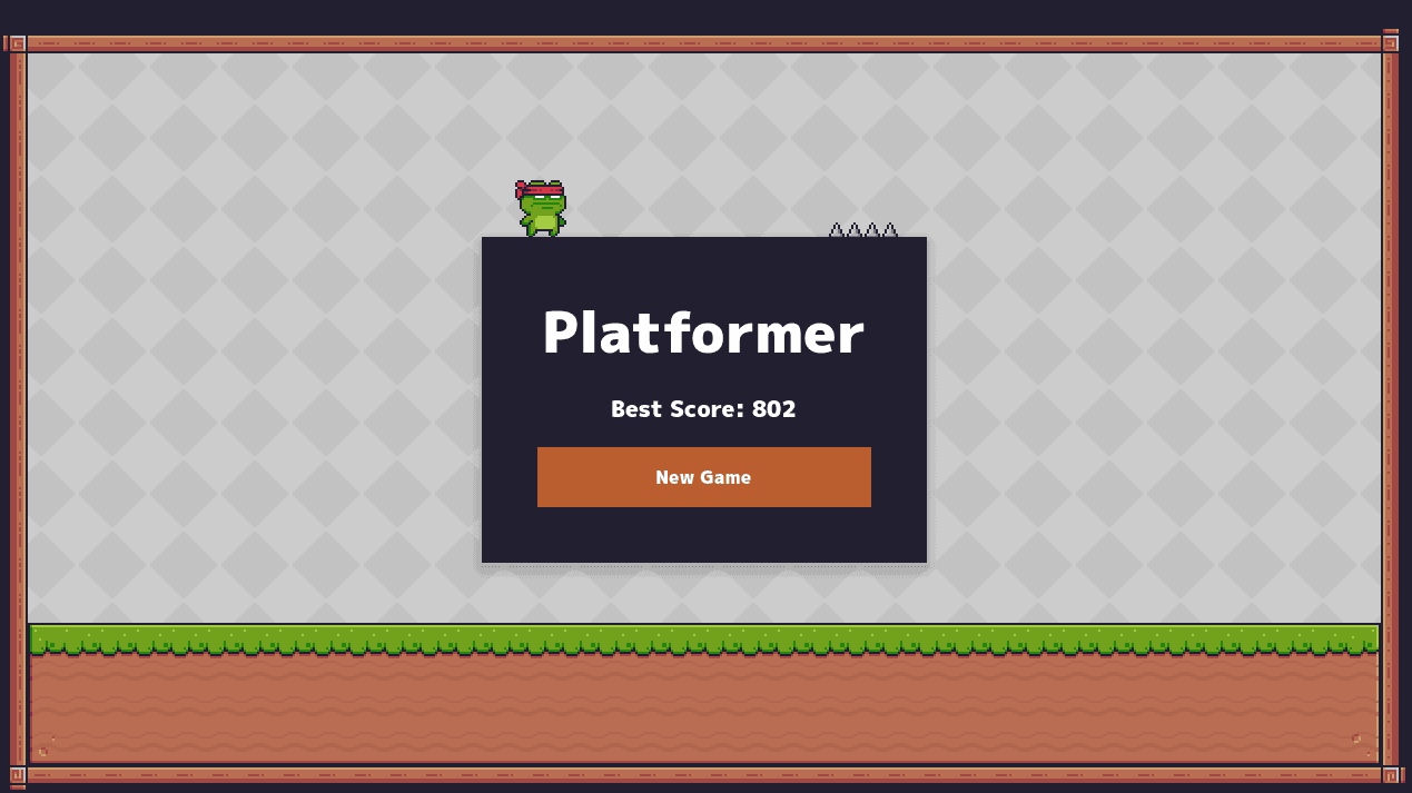 Godot 2D Platformerの画面